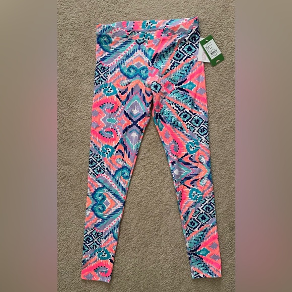 NWT! Lilly Girls Maia Leggings Size XL (12-14). “Solar Opposite Reduced” Pattern - Picture 2 of 10